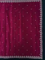 Soft Flowing Georgette Crush Saree for Elegant Look-Royal Rose