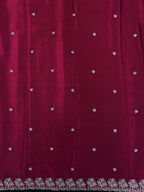 Soft Flowing Georgette Crush Saree for Elegant Look-Royal Rose