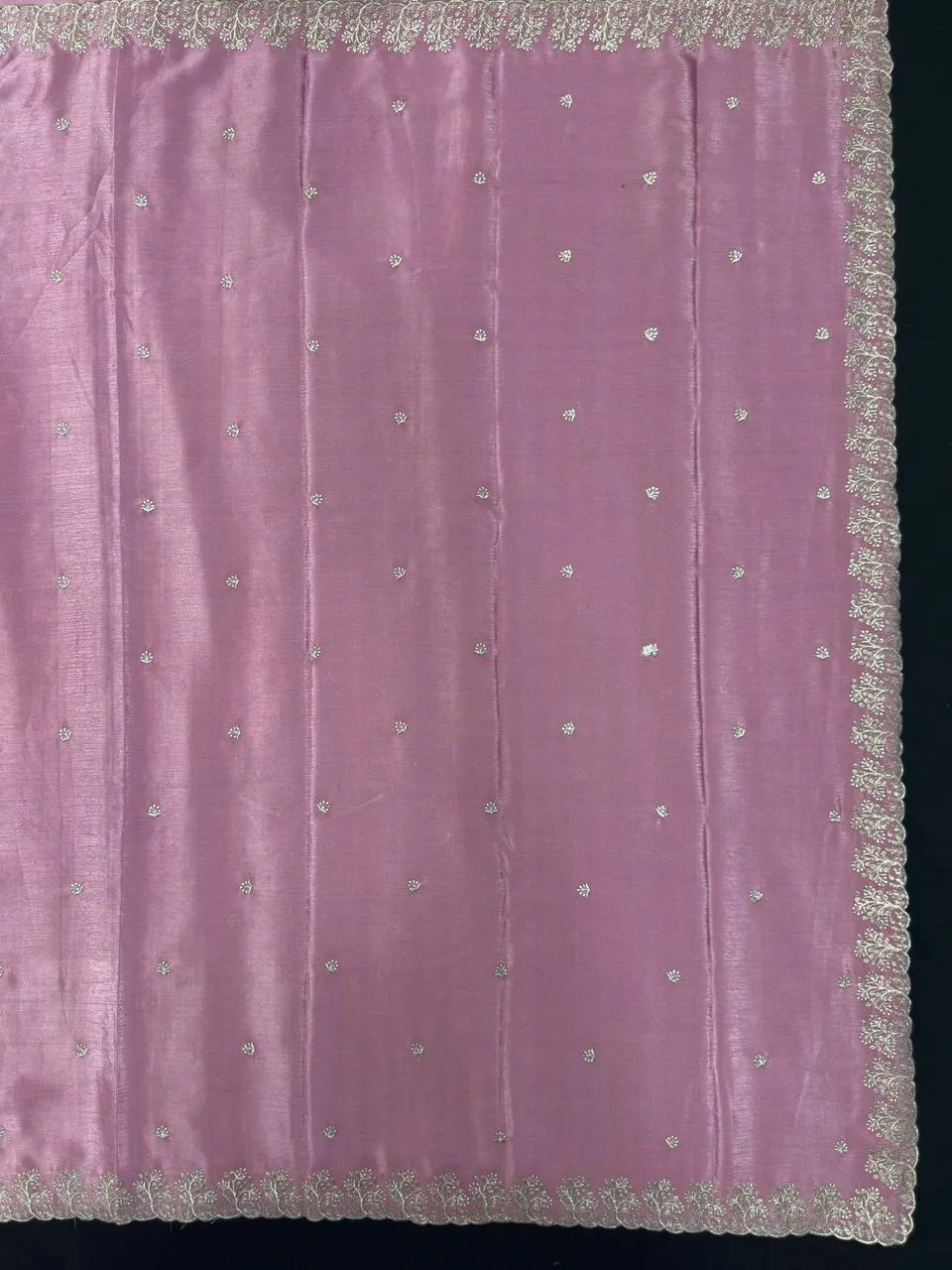 Soft Flowing Georgette Crush Saree for Elegant Look-Royal Rose