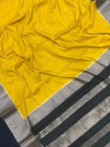 Luxe Drapes: Semi Mysore Crepe Silk Saree for Timeless Elegance (Rz Khaddi Jeorjet)