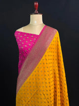 Fashionable 3D Textured Georgette Saree