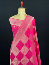 Partywear Semi Chiffon Saree – Chic & Stylish Look