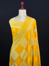 Partywear Semi Chiffon Saree – Chic & Stylish Look