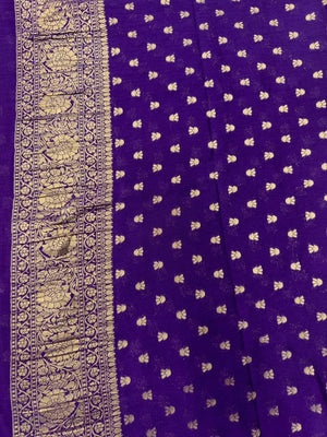  Semi Georgette Silk Saree with Rich Finish-Sanchi New Era