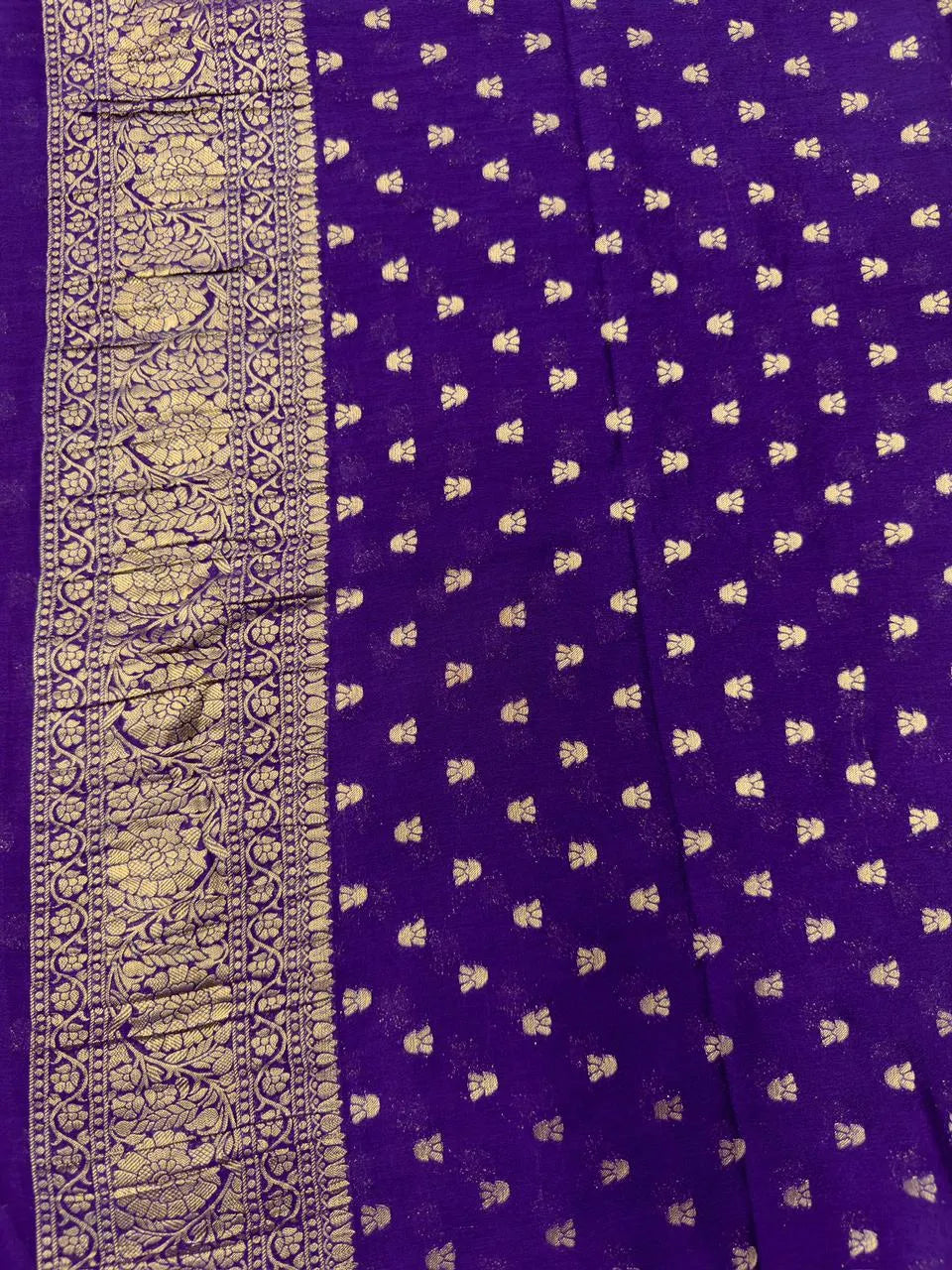 Semi Georgette Silk Saree with Rich Finish-Sanchi New Era