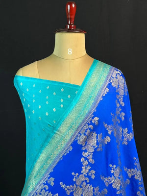 Classic Semi Georgette Silk Saree with Rich Finish (Sanchi New Era) 