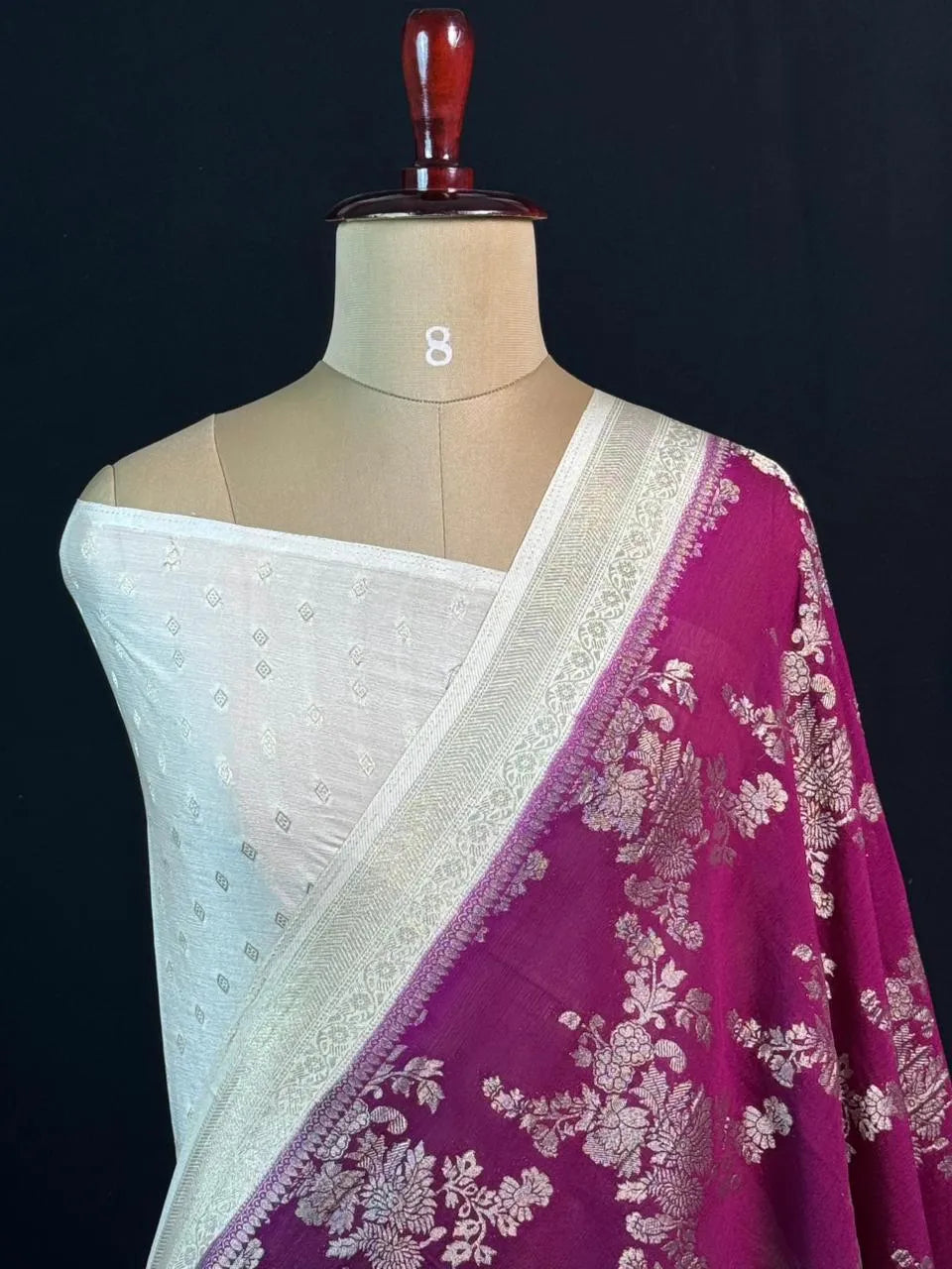 Classic Semi Georgette Silk Saree with Rich Finish (Sanchi New Era) 