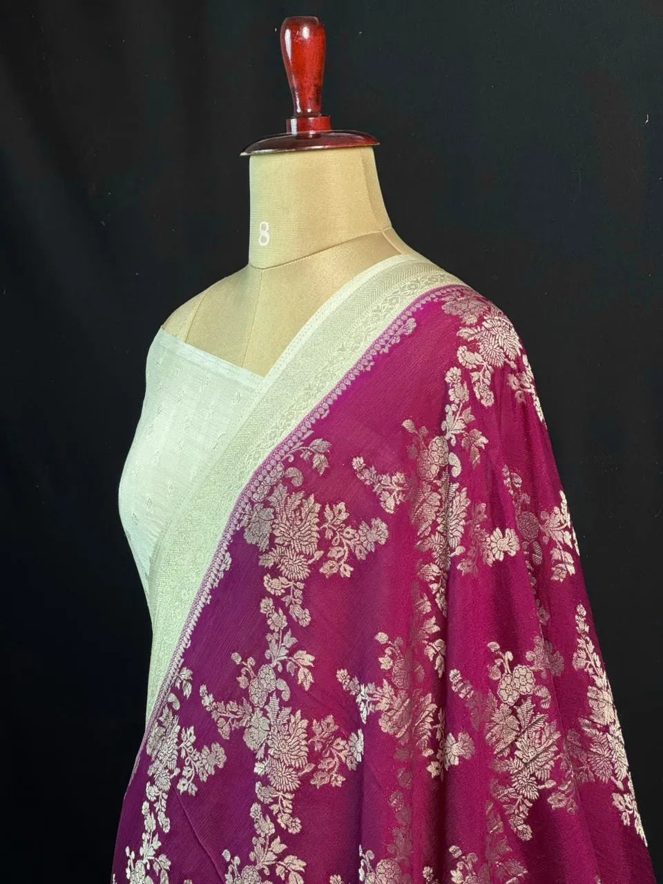 Classic Semi Georgette Silk Saree with Rich Finish (Sanchi New Era) 