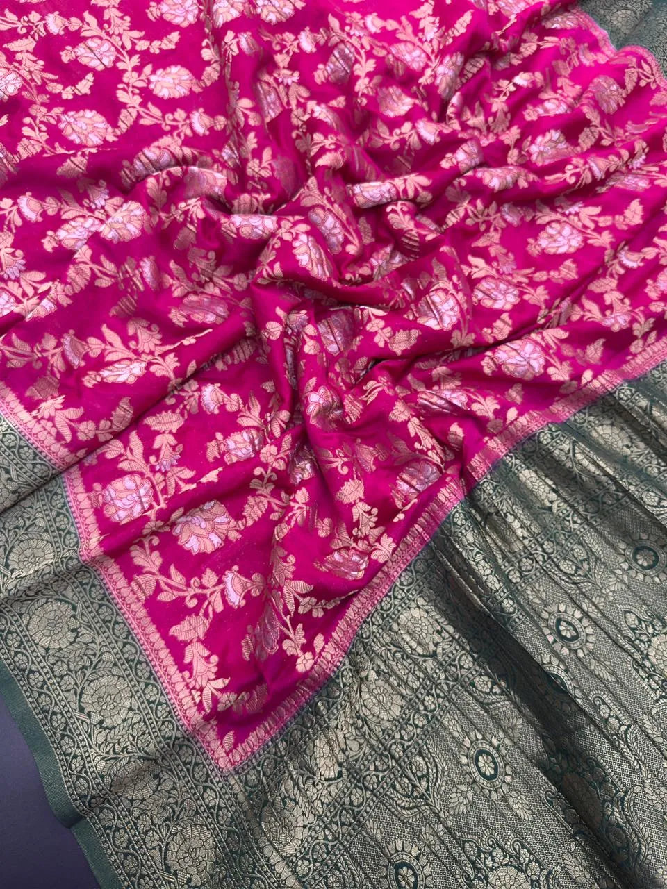  Semi Georgette Silk Saree with Rich Finish-Sanchi New Era