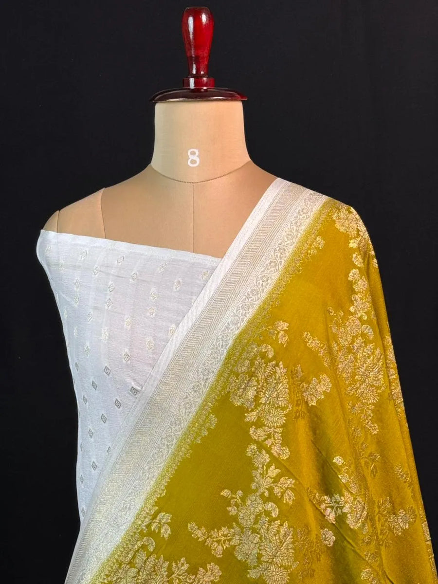 Classic Semi Georgette Silk Saree with Rich Finish (Sanchi New Era)