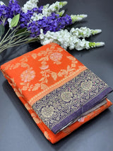 Semi Georgette Silk Saree with Rich Finish-Sanchi New Era