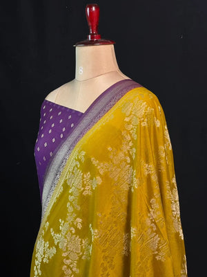 Classic Semi Georgette Silk Saree with Rich Finish (Sanchi New Era)