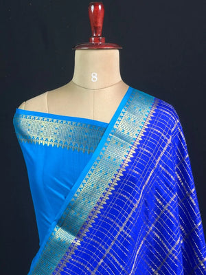 Mysore Silk Chex Saree – Sangeetha