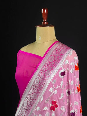 Charming Pure Georgette Silk Saree with Smooth Texture (Velvet)