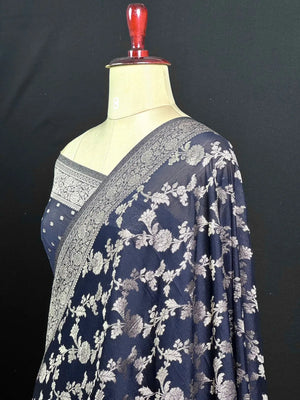 Designer Georgette Saree – A Touch of Modern Grace-Simran Jaal