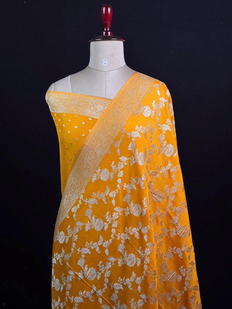 Designer Georgette Saree – A Touch of Modern Grace-Simran Jaal 