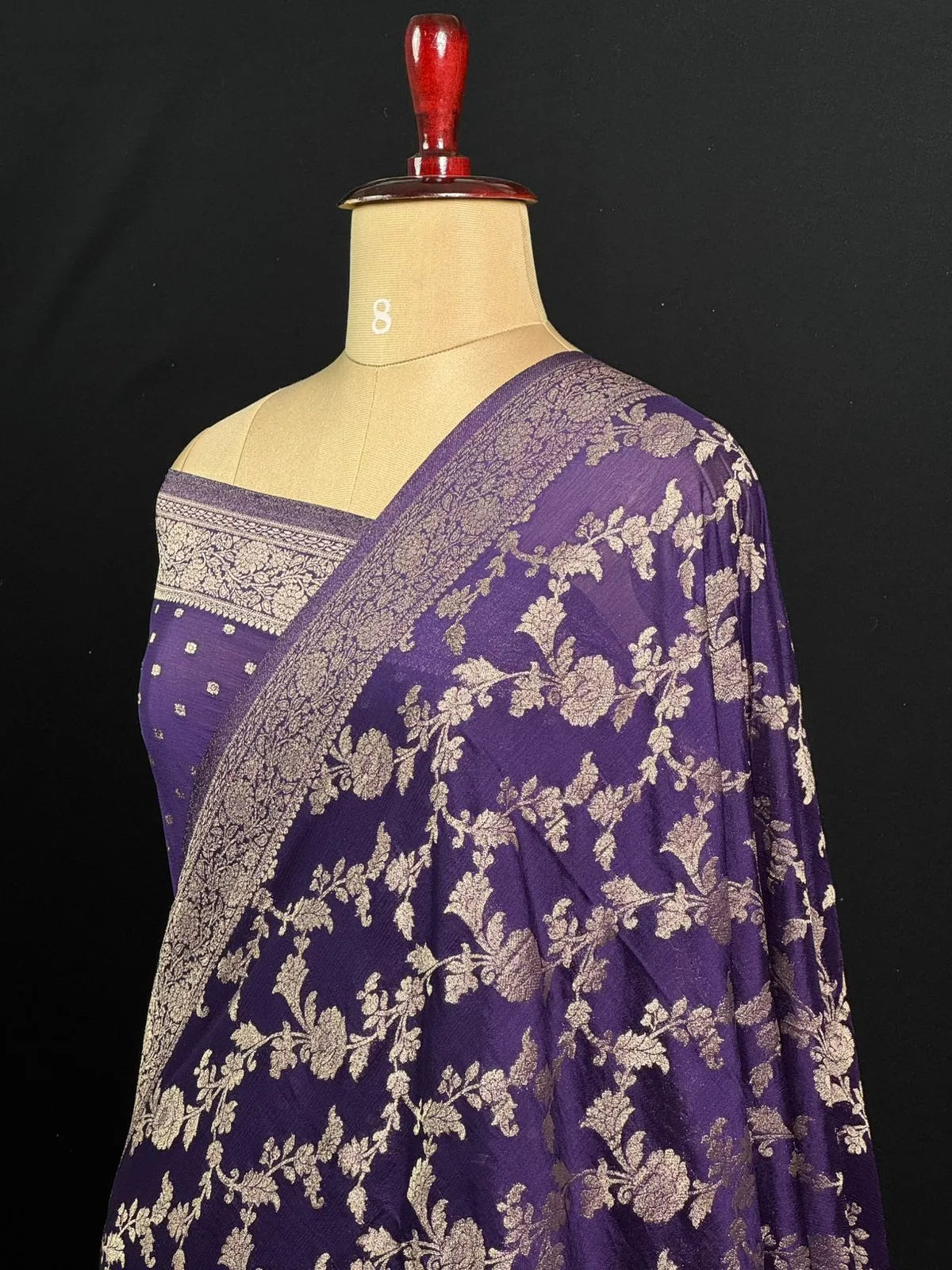 Designer Georgette Saree – A Touch of Modern Grace-Simran Jaal 