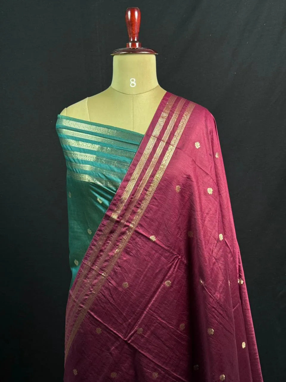 Premium Musk Tone Self Saree