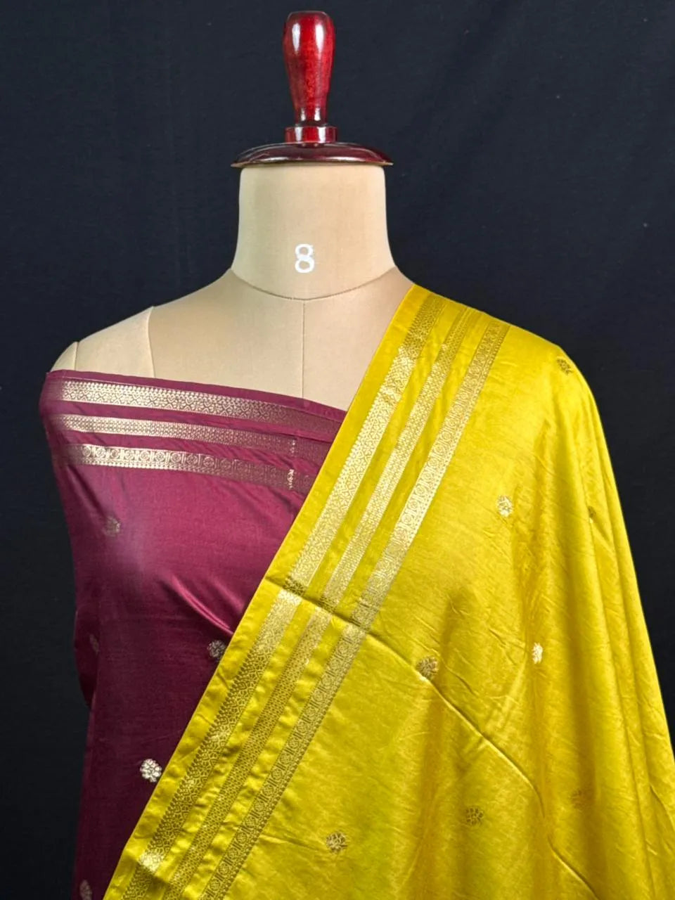 Premium Musk Tone Self Saree