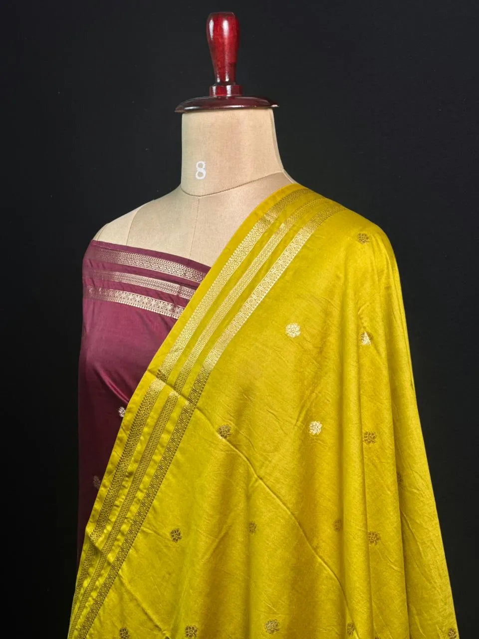 Premium Musk Tone Self Saree