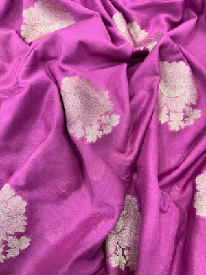 Elegant Semi Georgette Silk Saree with Rich Woven Border 