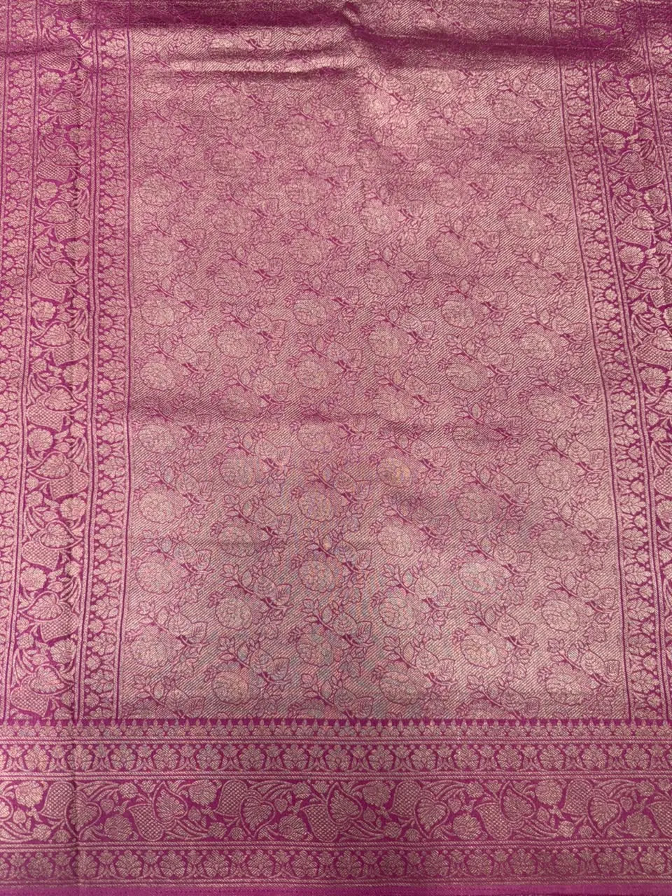 Elegant Semi Georgette Silk Saree with Rich Woven Border 