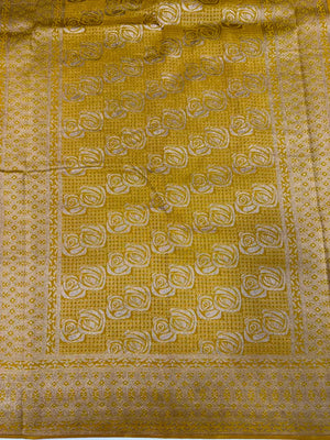 Elegant Semi Georgette Silk Saree with Rich Woven Border