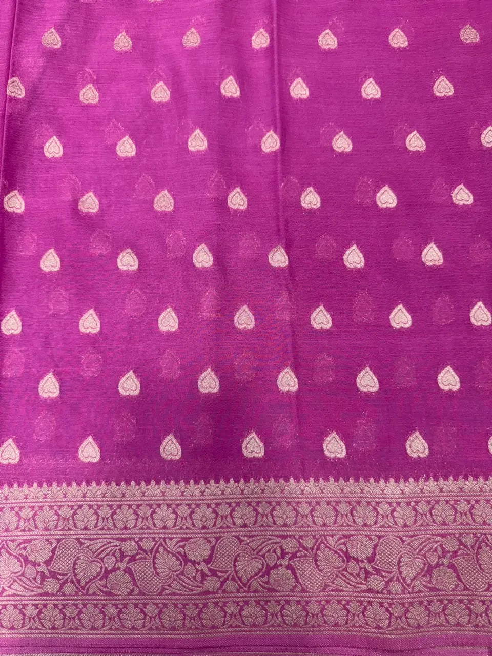 Elegant Semi Georgette Silk Saree with Rich Woven Border 