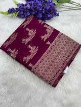 Elegant Semi Georgette Silk Saree with Rich Woven Border