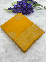 Elegant Semi Georgette Silk Saree with Rich Woven Border 