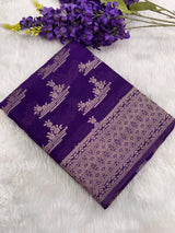 Elegant Semi Georgette Silk Saree with Rich Woven Border