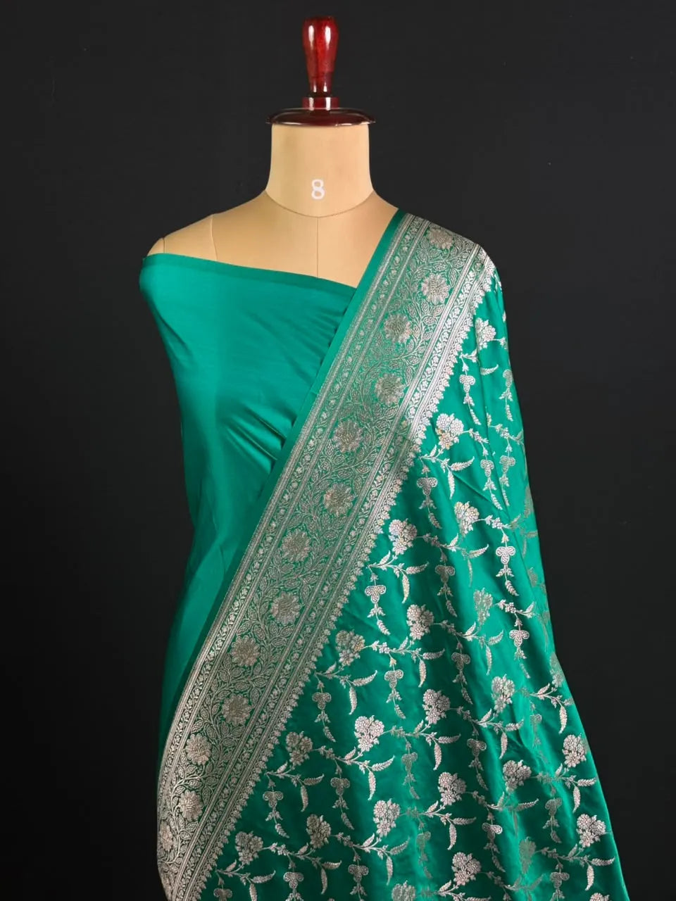 ST Antique Brocade Semi Katan Silk Saree