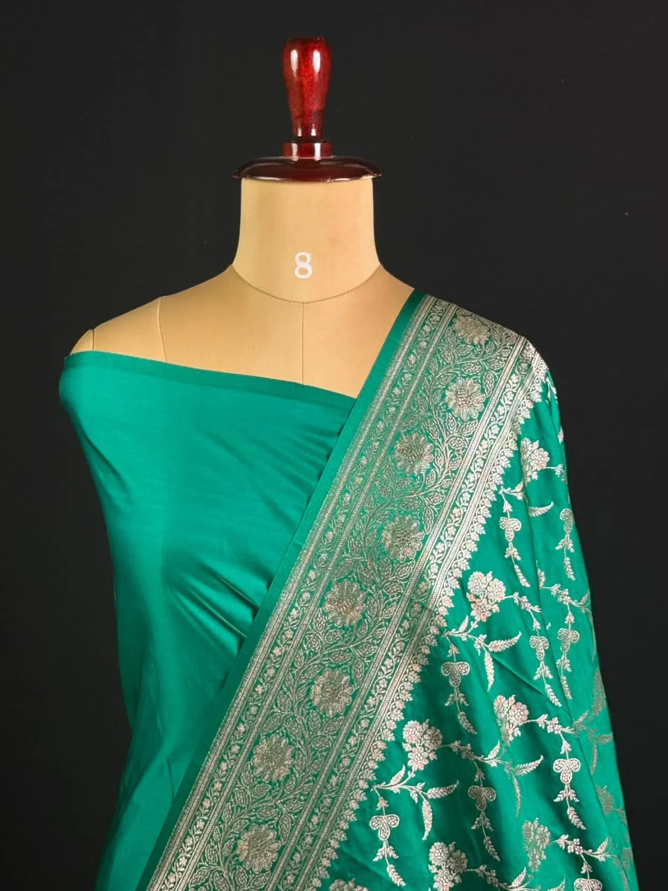 ST Antique Brocade Semi Katan Silk Saree