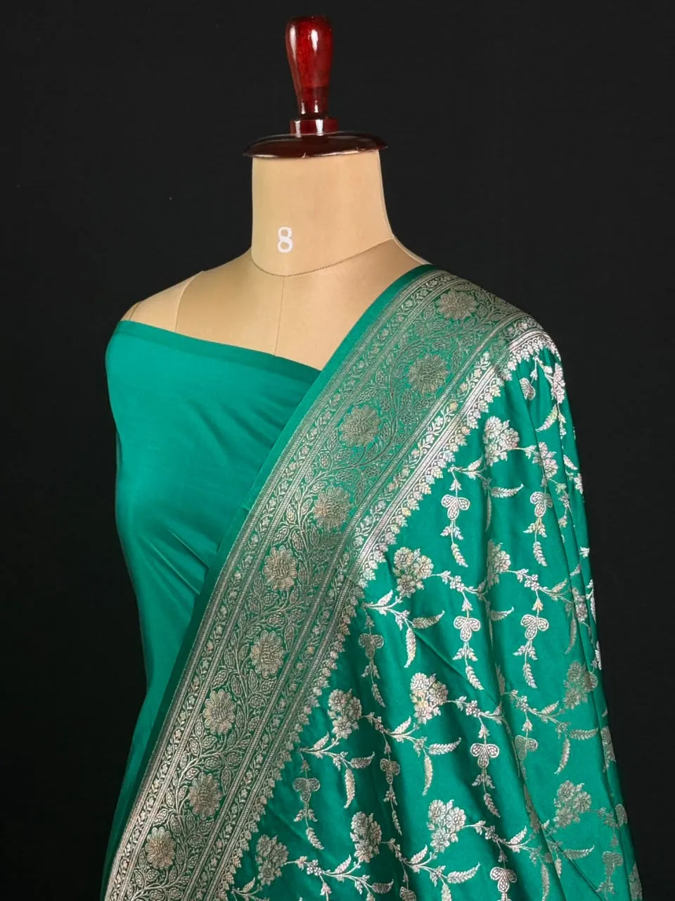 ST Antique Brocade Semi Katan Silk Saree