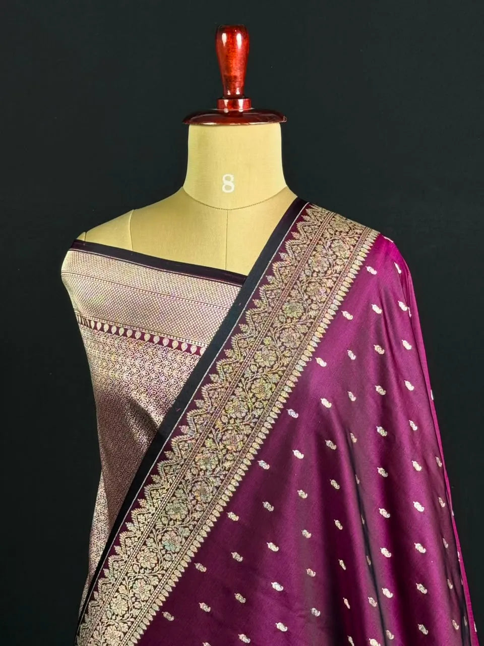 ST Antique Brocade Semi Katan Silk Saree 