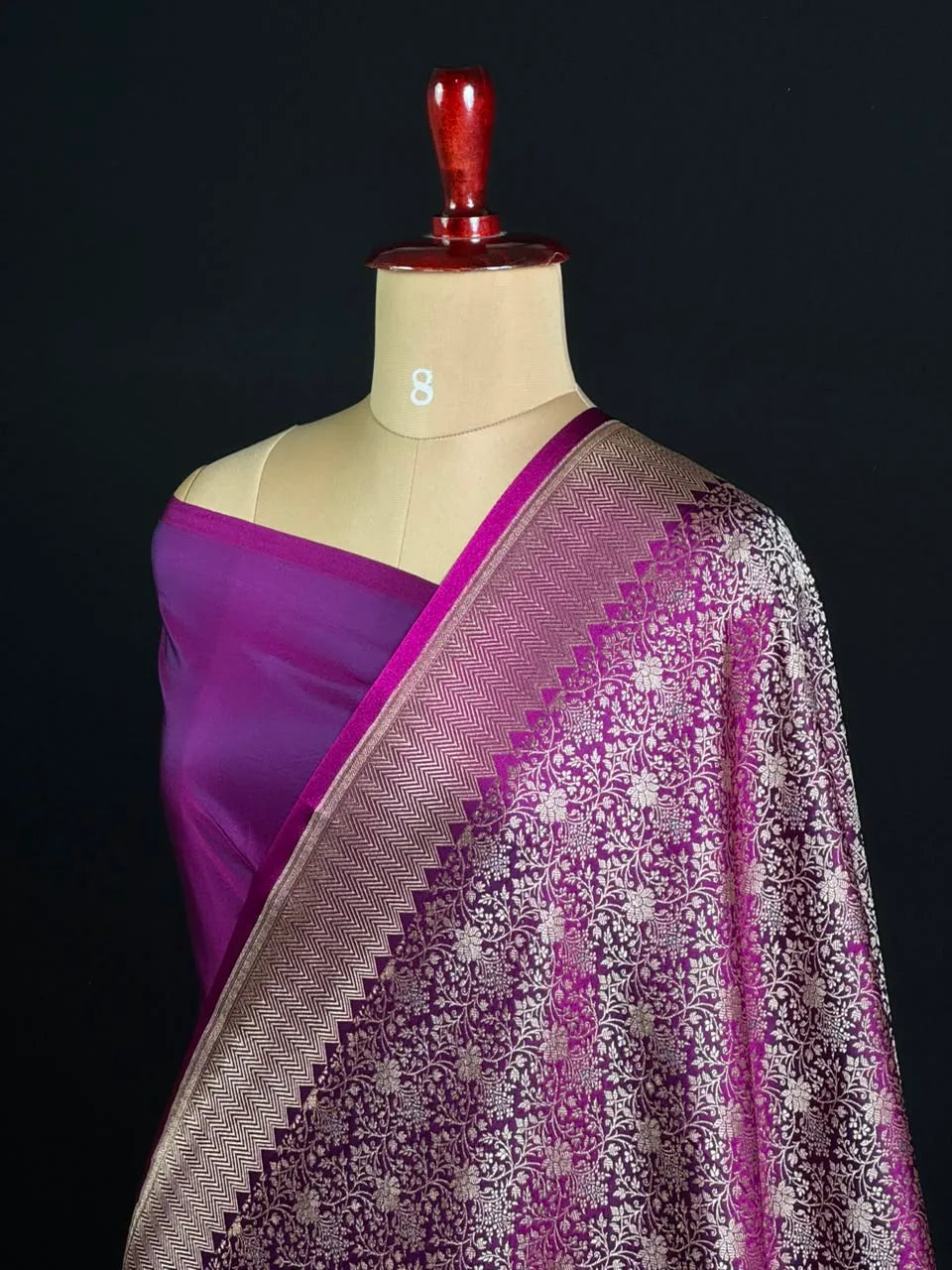 ST Antique Brocade Semi Katan Silk Saree
