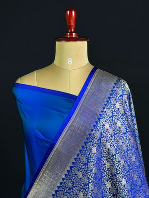 ST Antique Brocade Semi Katan Silk Saree