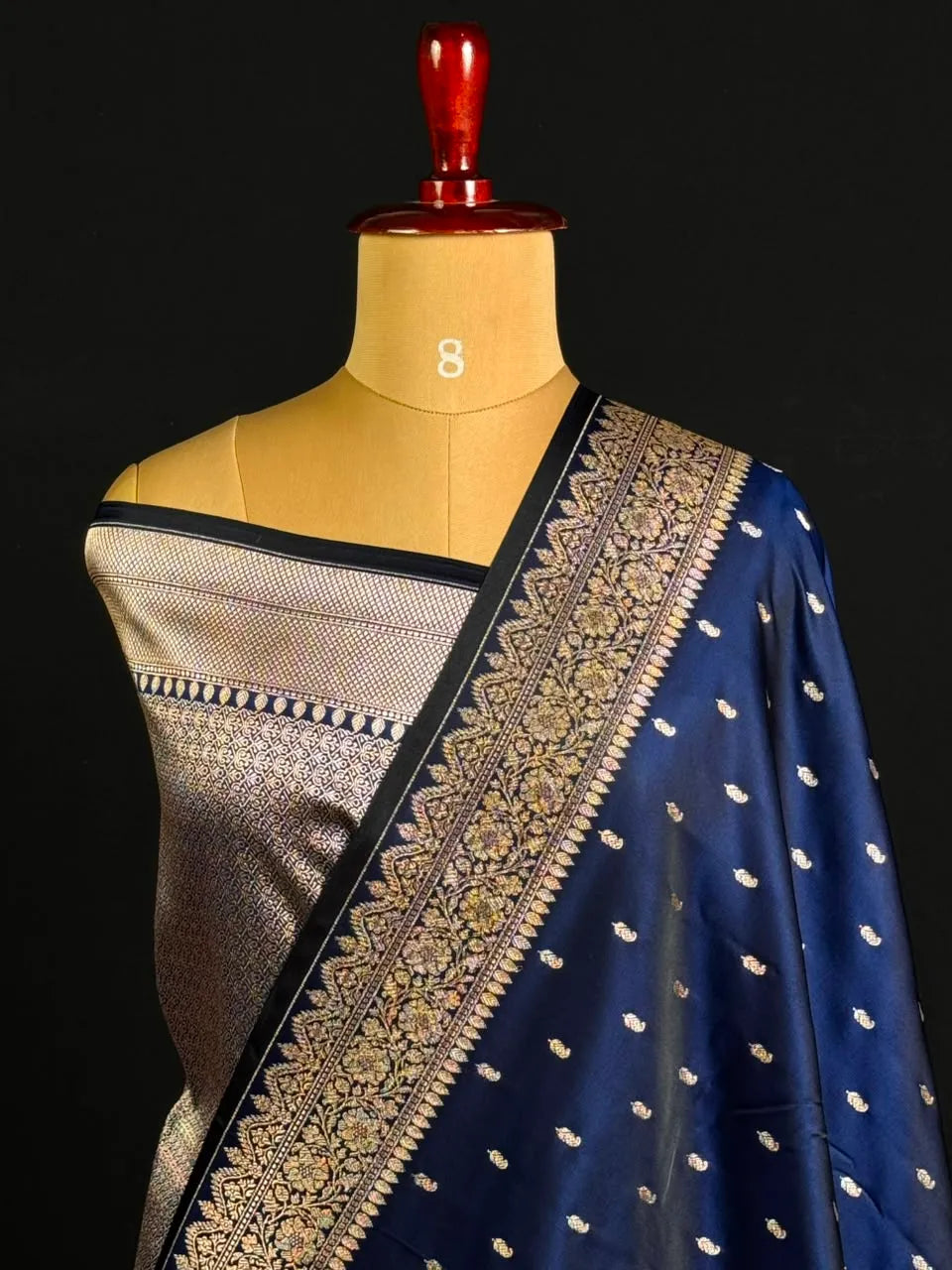 ST Antique Brocade Semi Katan Silk Saree 