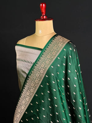 ST Antique Brocade Semi Katan Silk Saree 