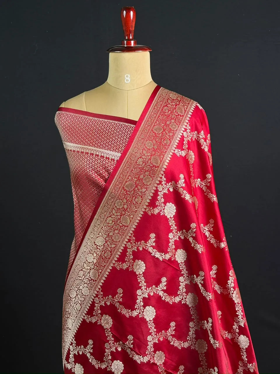 ST Antique Brocade Semi Katan Silk Saree