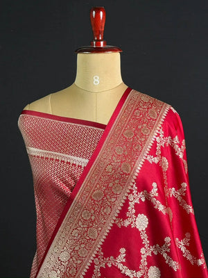 ST Antique Brocade Semi Katan Silk Saree