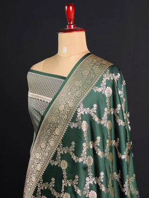 ST Antique Brocade Semi Katan Silk Saree