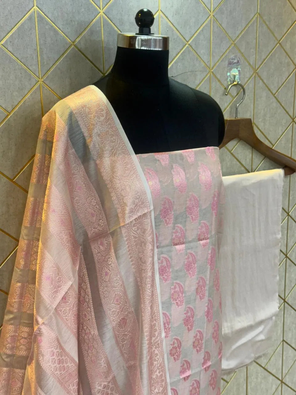 Crown of Kashi – Exclusive Banarasi Silk Dress