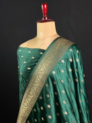 Semi Satin Silk Saree with Smooth Finish & Graceful Drape