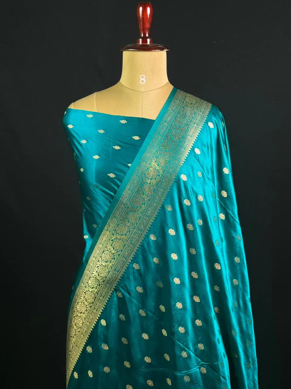 Semi Satin Silk Saree with Smooth Finish & Graceful Drape
