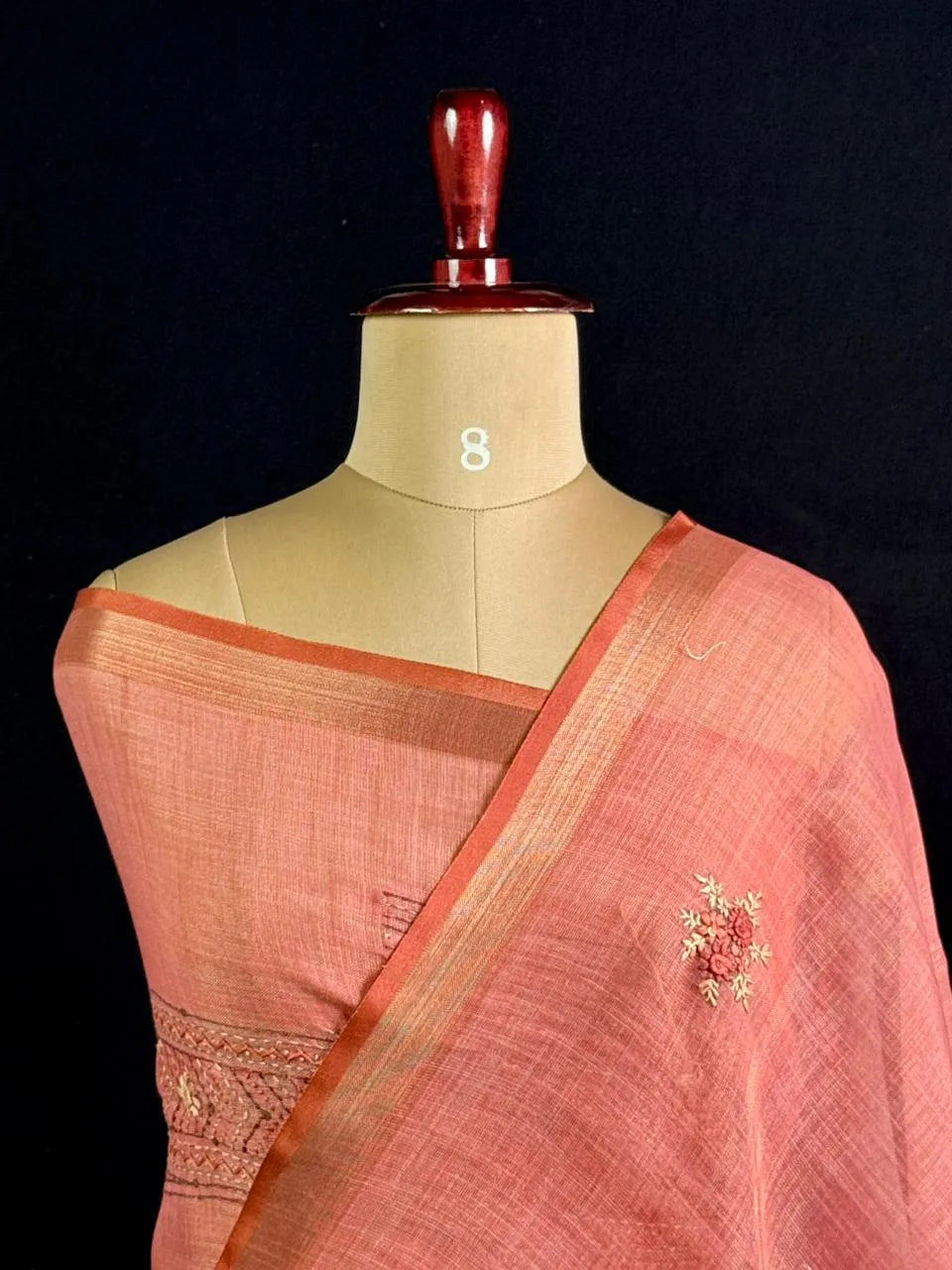 Elegant Semi Linen Tissue Silk Saree