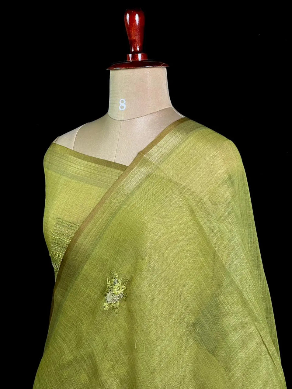 Elegant Semi Linen Tissue Silk Saree
