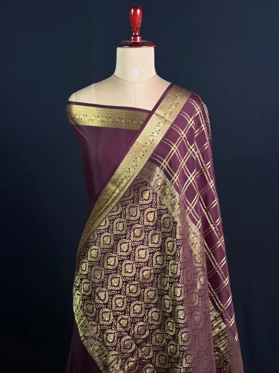 Royal Zari Checks Saree