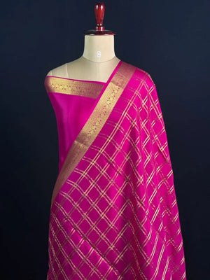 Royal Zari Checks Saree
