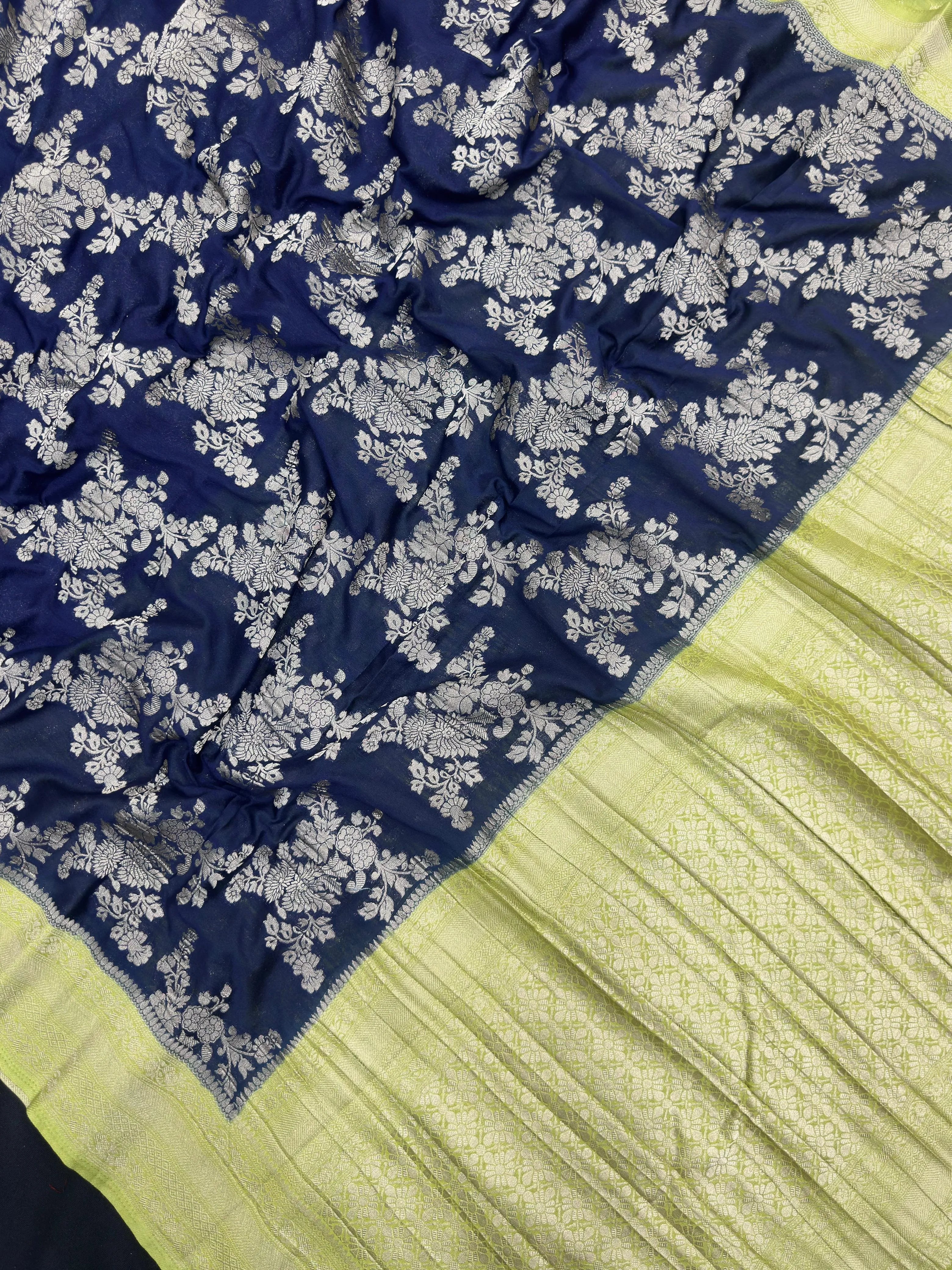 Classic Semi Georgette Silk Saree with Rich Finish (Sanchi New Era) 